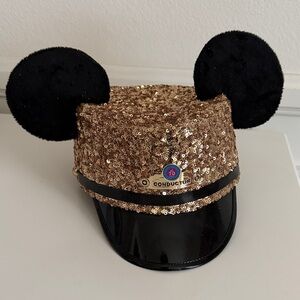 Disney Gold Sequin Hat with Black Ears